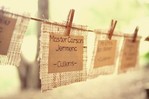 Rustic Hanging Names