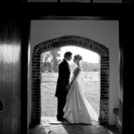 Bride & Groom in Bruisyard Entrance